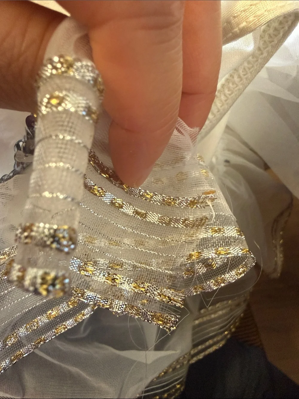 ❄️ White Sparkle Dance Costume / Tutu Dress – Size 8 – Made in USA